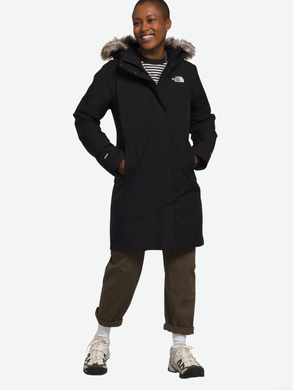 Women's North face Parka Black Winter Coat